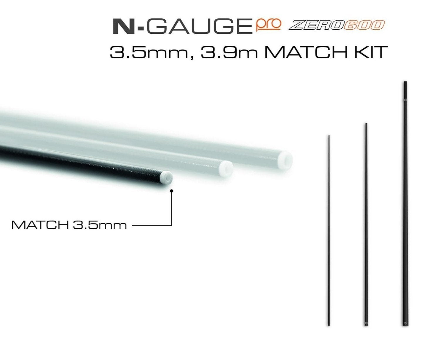 Guru N-Gauge Pro Zero 600 Match Top 3 Kit 3.5mm - 3.9m 