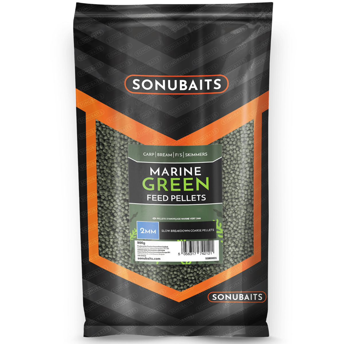 sonubaits marine green feed pellets 2mm