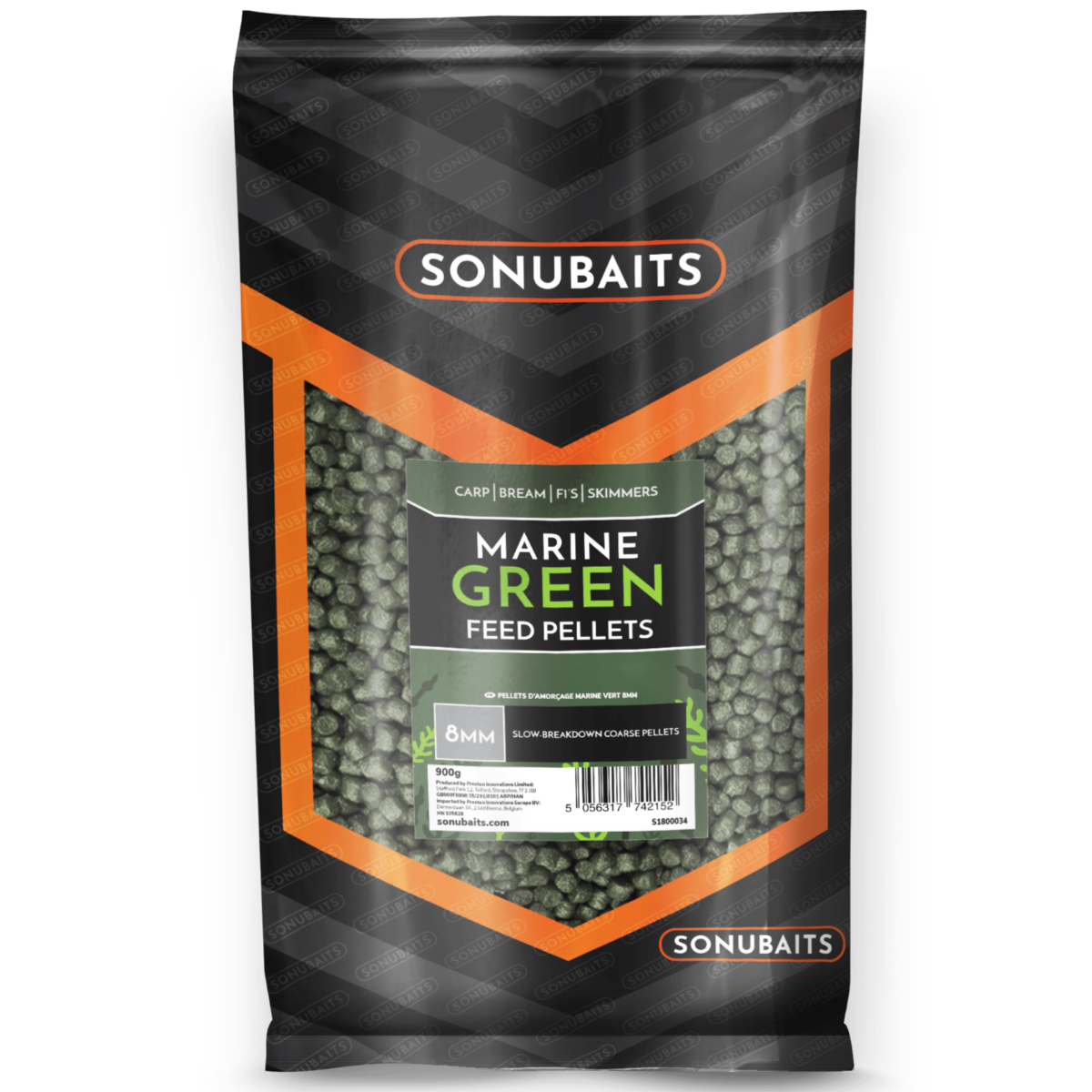 sonubaits marine green feed pellets 8mm