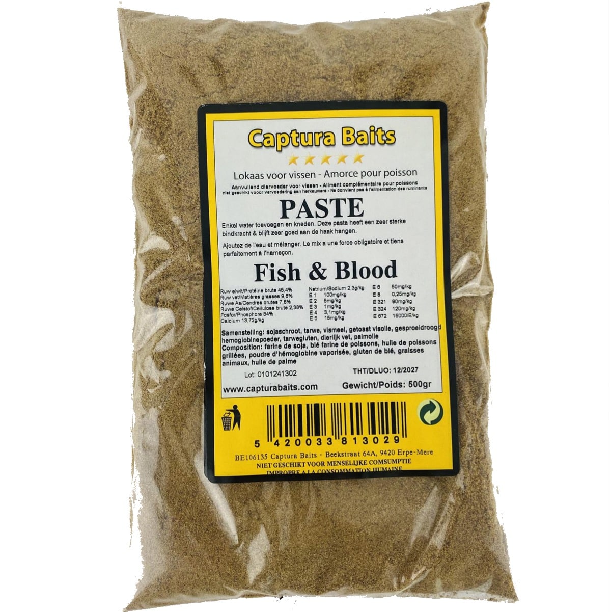 Captura Baits Paste Fish & Blood 500g