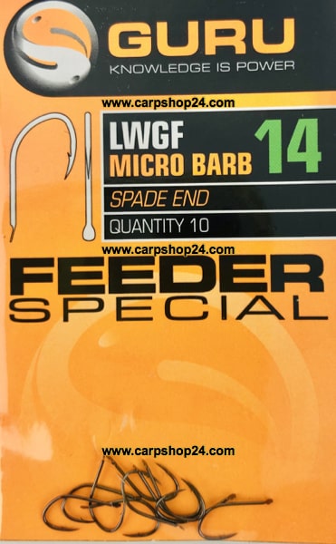 Guru LWGF Micro Barb Spade End Feeder Special Weerhaak Bled Haak 14 GLWGF14